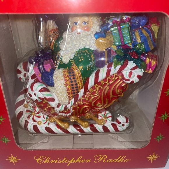 Christopher Radko for Starad Candy Ride Santa II 02-7268-0 Ornament Figurine New - Picture 1 of 5